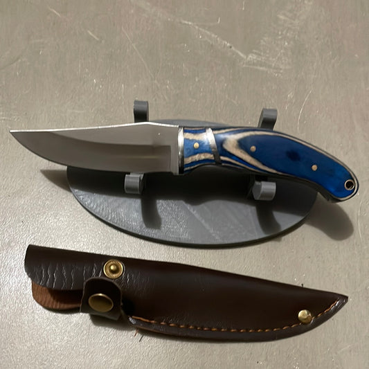 Beautiful American Made Blue/White hunting knife